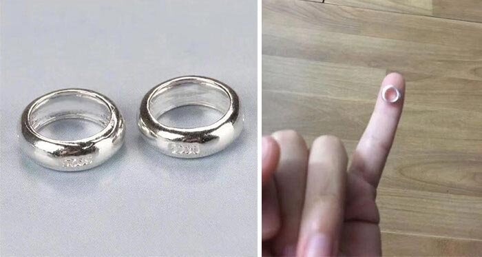 "Купил кольца онлайн"