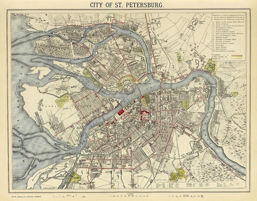 Карта санкт петербурга со старыми фотографиями