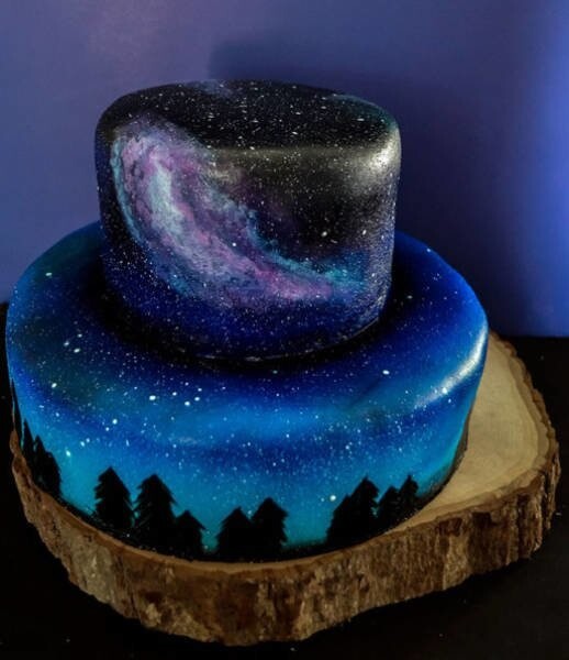 Торт "Звездная ночь"