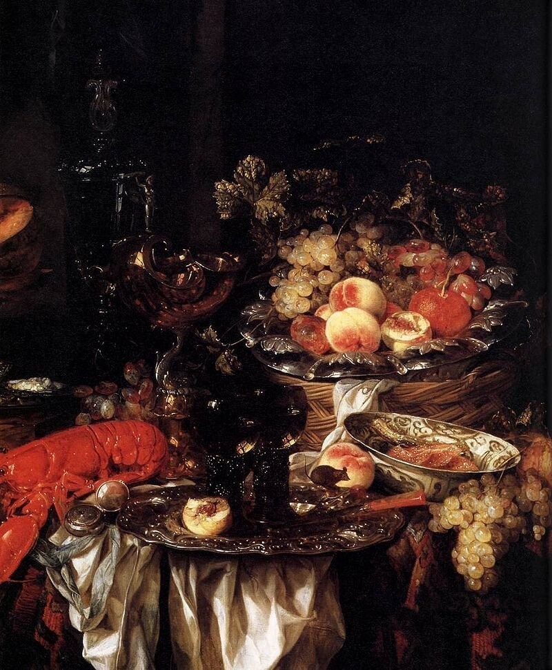 Абрахам ван Бейерен (ок. 1620 — 1690) — голландский художник XVII века, мастер натюрмортов с посудой и фруктами, иногда с цветами, рисовал также морские пейзажи.