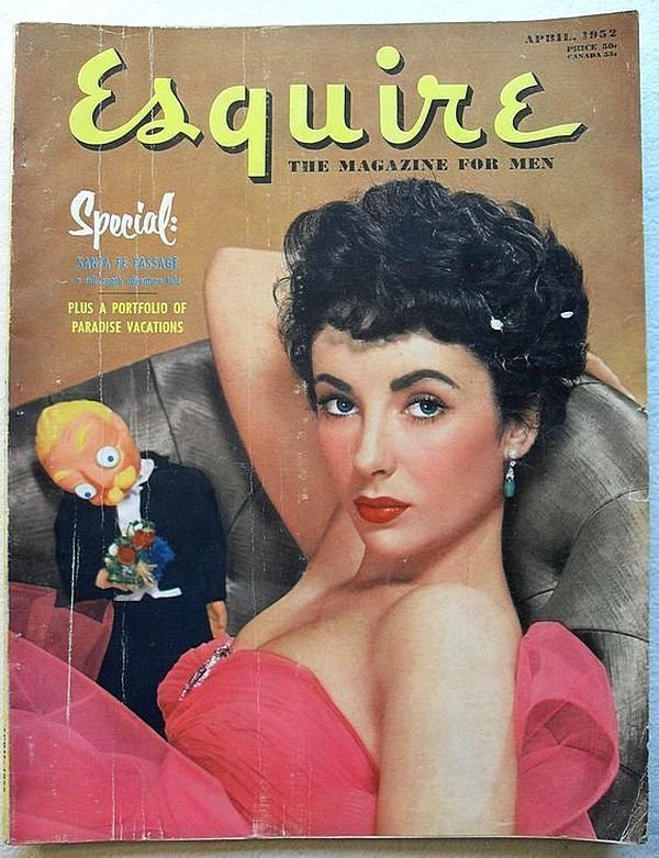 Элизабет Тейлор на обложке Esquire, 1952