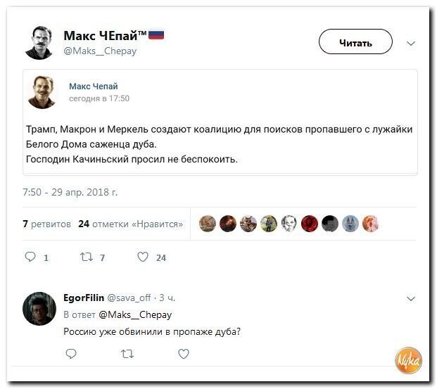 Политические коментарии соцсетей - 464