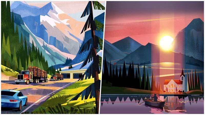 25 уютных иллюстраций от канадского художника