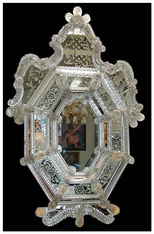 Венецианское зеркало из  муранского стекла, 19 век