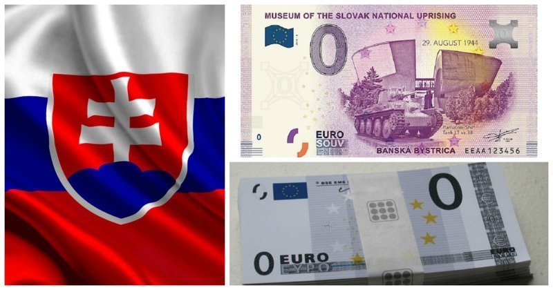 Ко дню победы над фашизмом в Словакии выпустили нулевую евробанкноту