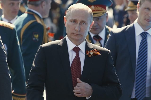 Владимир Путин на параде Великой Победы
