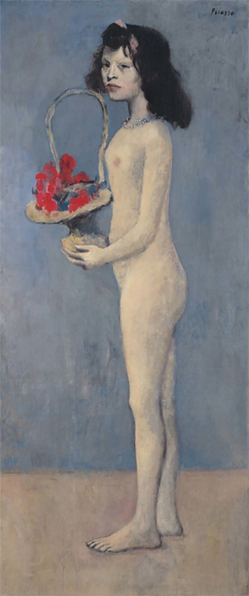 «Девушка с корзиной цветов», Пабло Пикассо