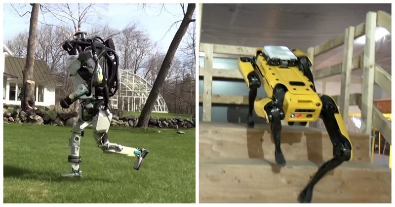Роботов Boston Dynamics научили бегать трусцой по траве и самостоятельно ориентироваться