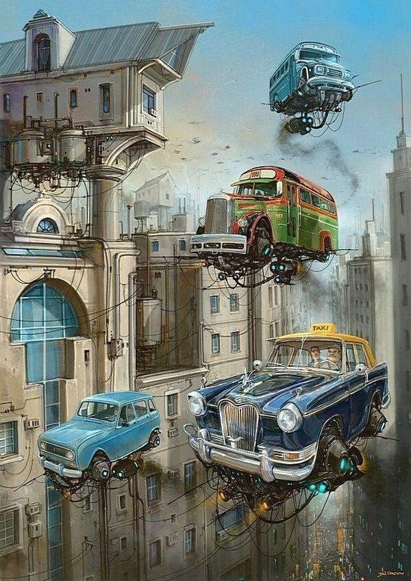 На улицах города.