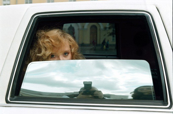 Алла Пугачева в своем лимузине,1997 год
