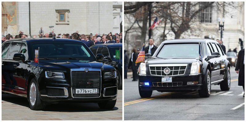 "Кортеж" Путина оказался мощнее, чем Cadillac Трампа