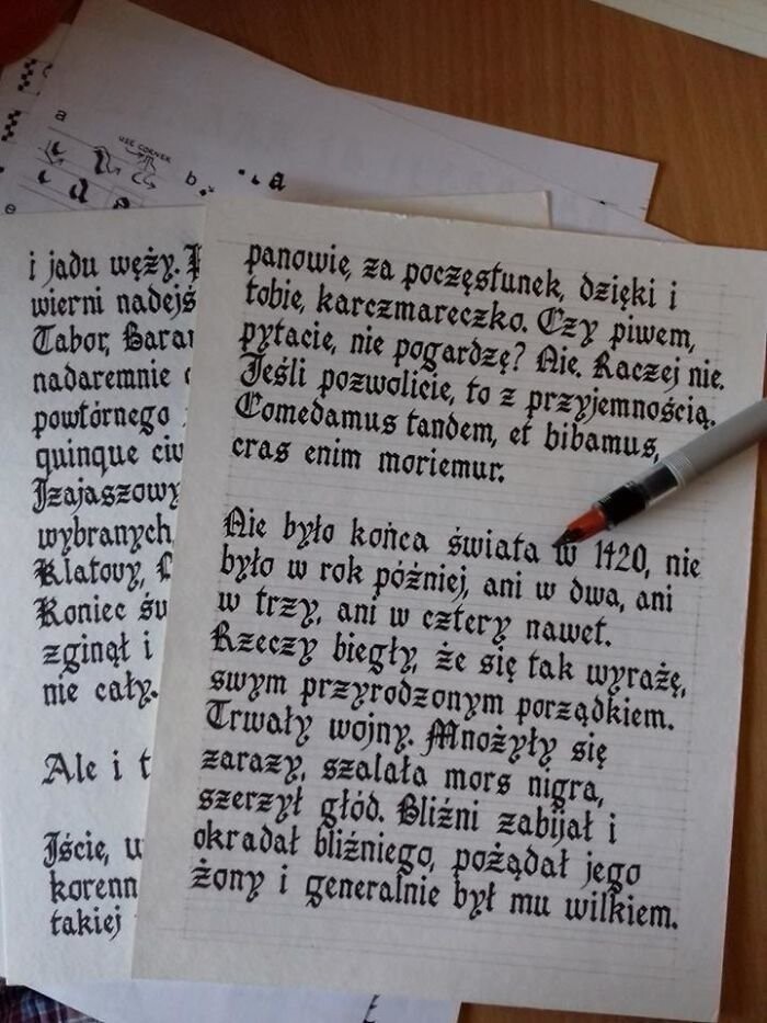 Искусство красивого письма: 50 примеров идеального почерка