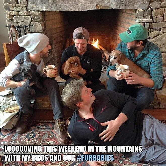 12. Замечательные выходные в горах с моими братьями и нашими #собачками