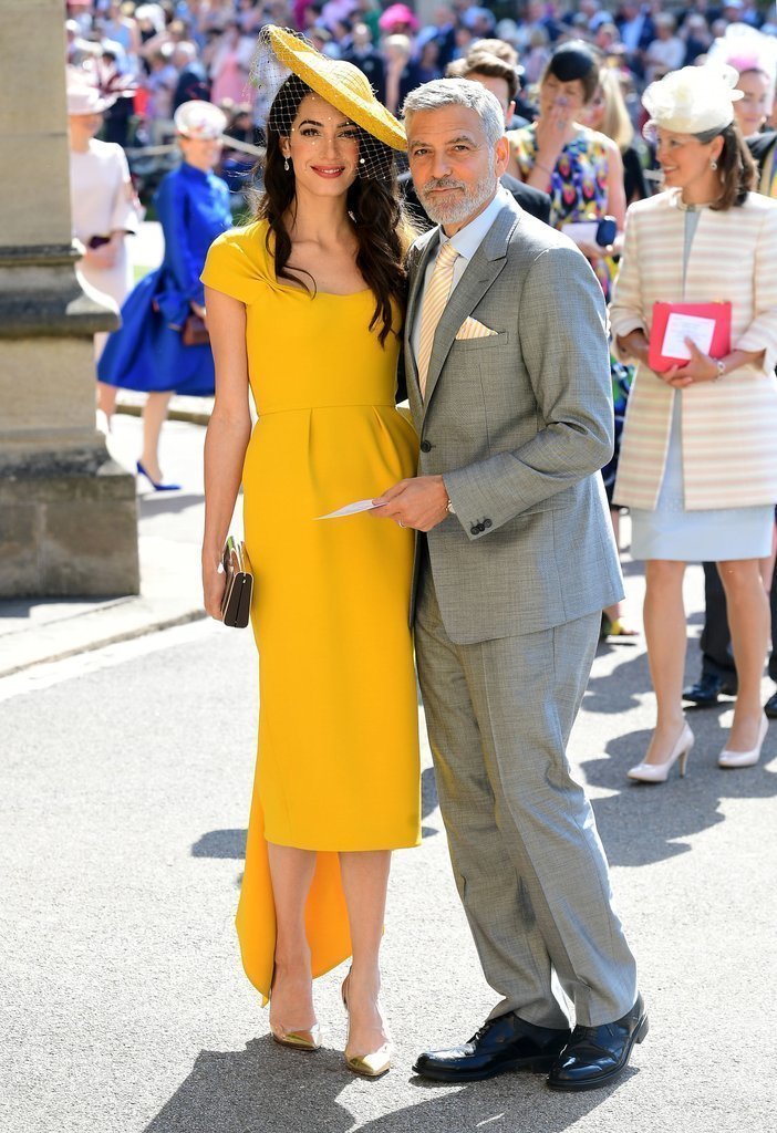Амаль и Джордж Клуни на свадьбе принца Гарри и Меган Маркл в Виндзоре