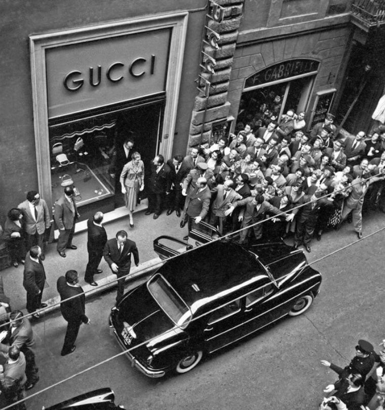 Открытие первого магазина Gucci. Нью-Йорк, 1953 год