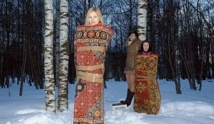 Отличная идея для фотосета в зимнем лесу