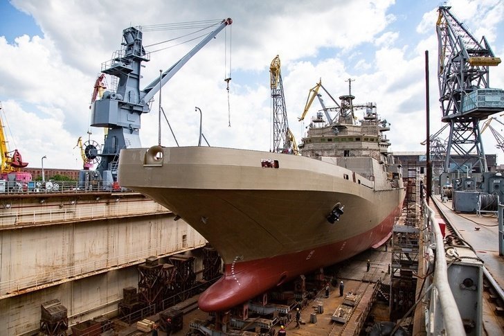 В Калининграде спущен на воду большой десантный корабль «Пётр Моргунов»