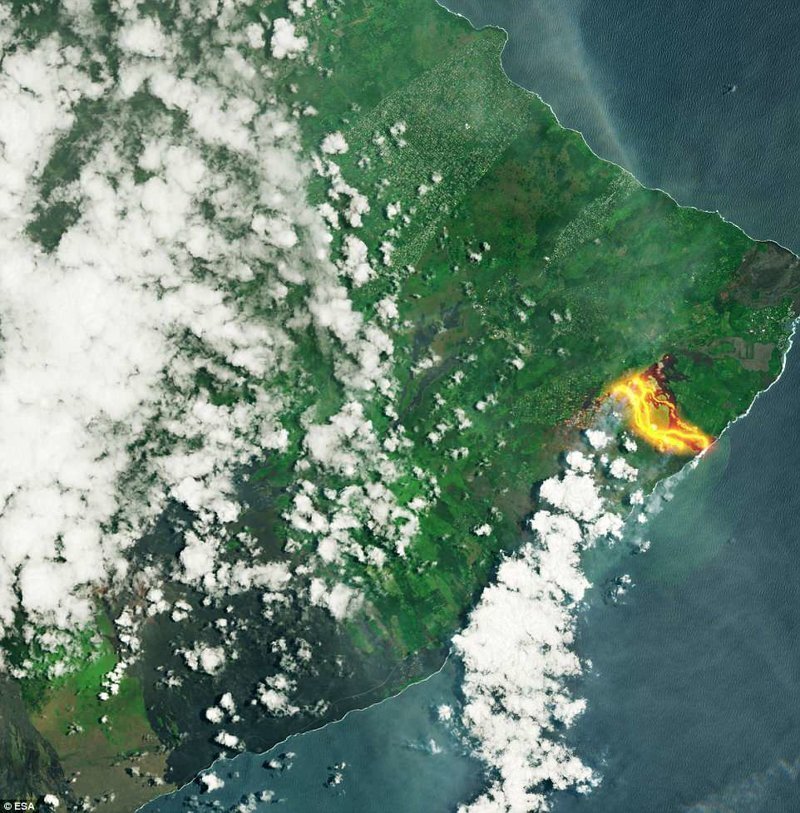 На Гавайях продолжается извержение вулкана  Килауэа