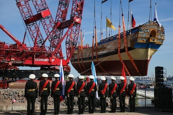 Линейный корабль «Полтава» спущен на воду