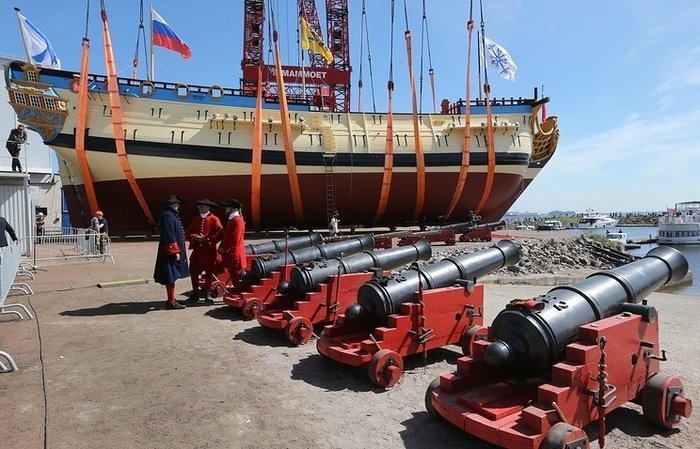 Линейный корабль «Полтава» спущен на воду