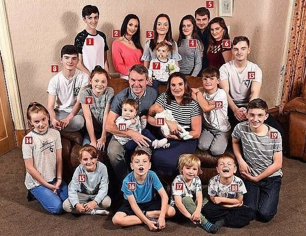 Самая большая семья в Британии ждет 21-го ребенка
