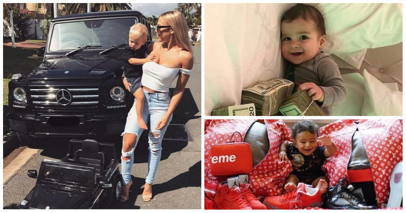 В роскоши с пеленок: богатенькие папеньки и маменьки делятся в Instagram снимками детей