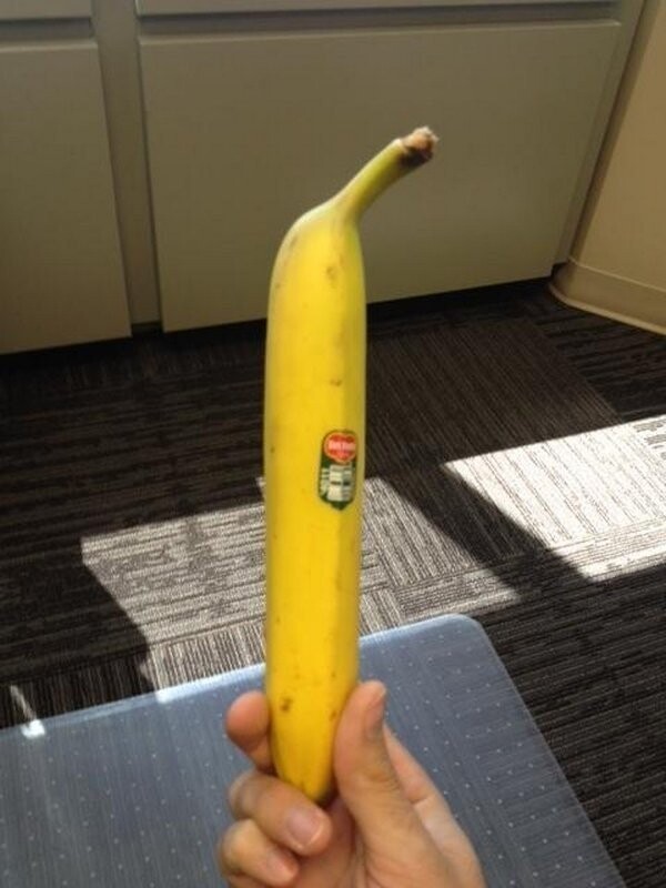 2. Слишком прямой банан