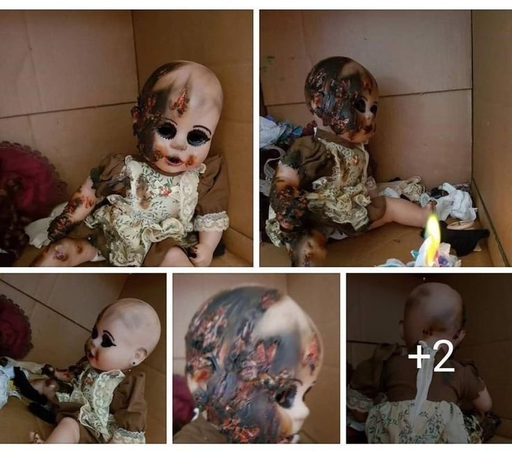Кто-то пытается продать сгоревшие детские куклы