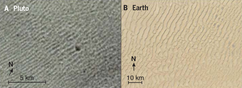 Загадочные полосы на Плутоне оказались дюнами из метанового песка