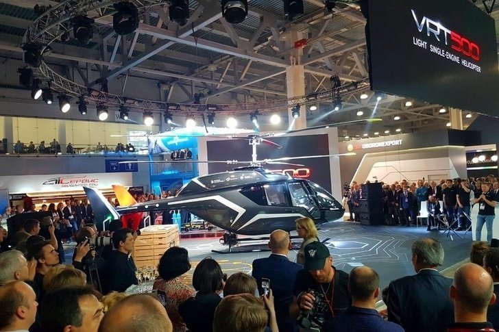 В Москве представлен новый легкий многоцелевой российский вертолет