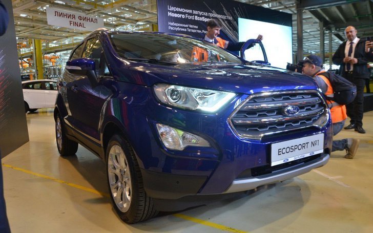 Ford Sollers начал выпуск обновленного кроссовера Ford EcoSport на заводе в Татарстане
