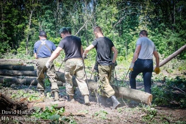 Десятки добровольцев укрепляют линию обороны для армии ДНР Сегодня, 13:03