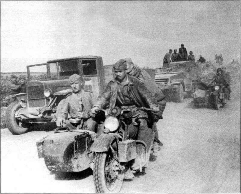Мотоциклы Harley-Davidson WLA в Красной армии; ~ 1943-1945-й
