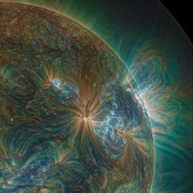 Так выглядит солнце через УФ-линзы