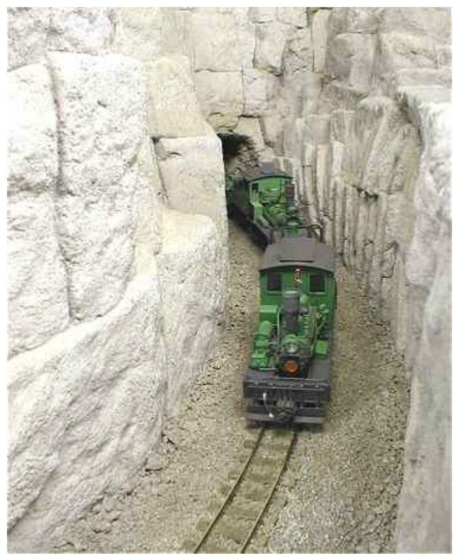 Реконструкция железной дороги на некогда существующей шахте в Австралии