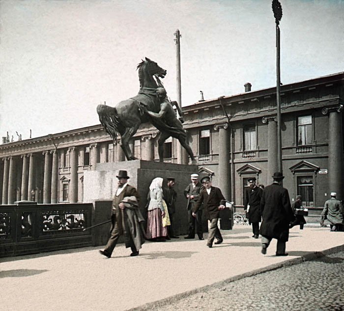 Аничков мост. Санкт-Петербург, 1896 г.