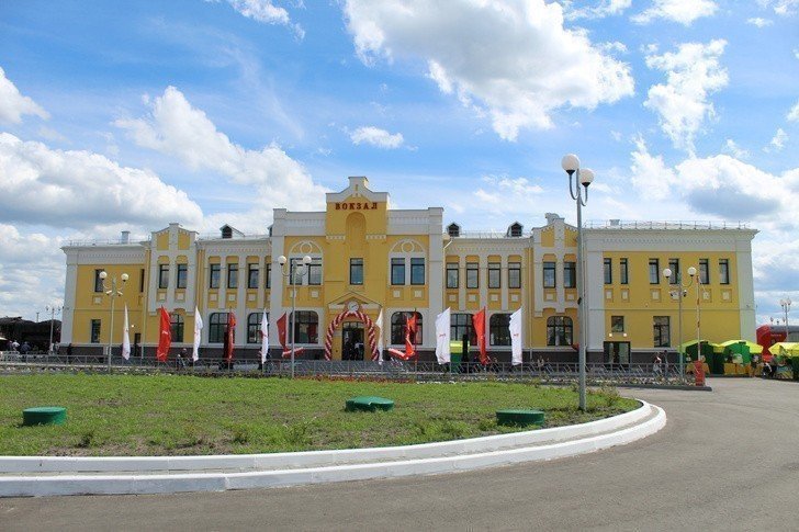 76. Реконструкция железнодорожного вокзала станции «Кирсанов» завершена в Тамбовской области