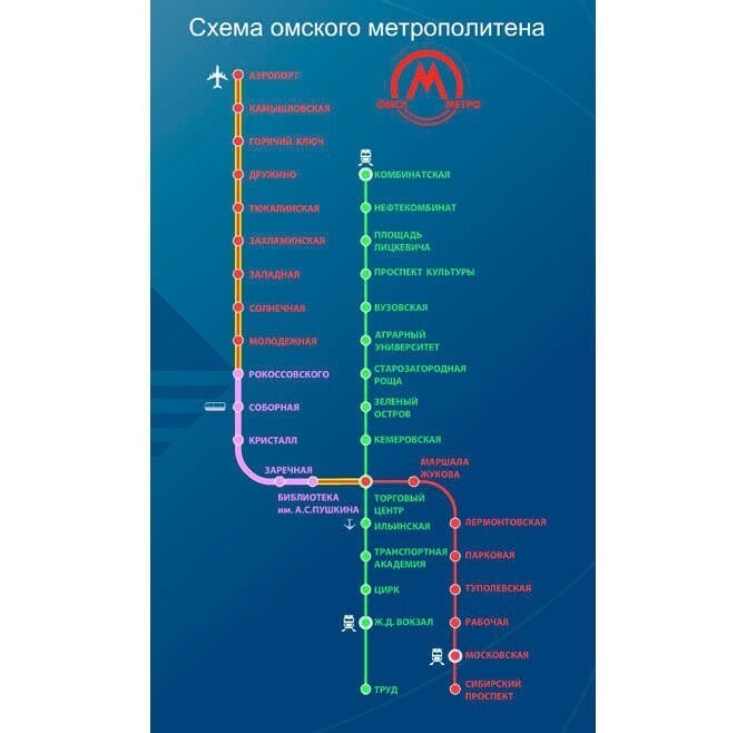 Омское метро в будущем