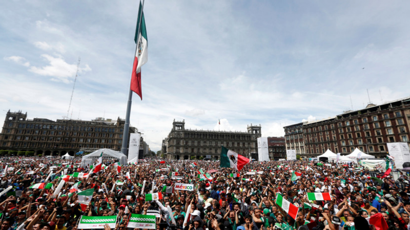 В Мехико зафиксировали искусственное землетрясение от прыжков болельщиков