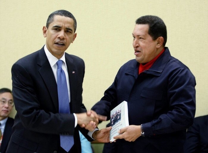 Обама и Чавес