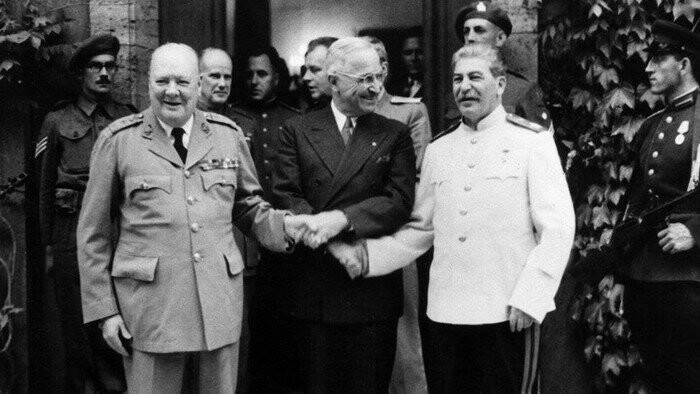 Черчилль, Трумэн и Сталин