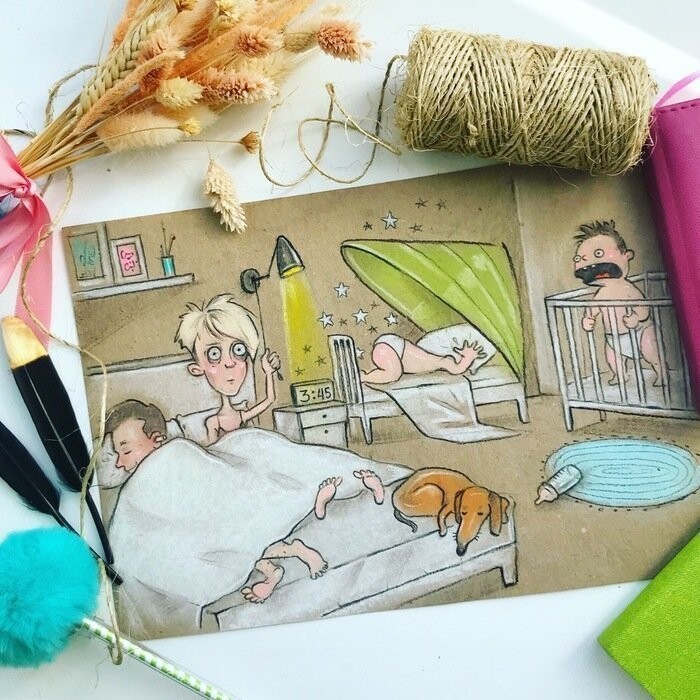 Иллюстрации о повседневной жизни российской мамы  