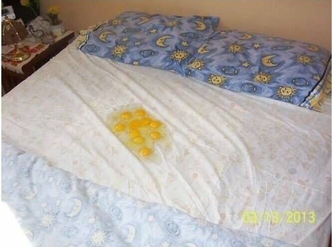 Яичница в постель должна выглядеть как-то не так