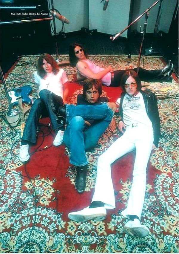 The Stooges в студии во время записи «Funhouse», Нью-Йорк, 1970. Фото Эд Карэфф.