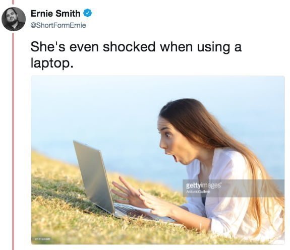 "Она офигевает, когда пользуется ноутбуком"