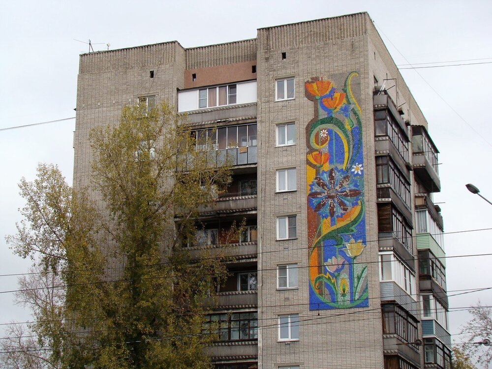 Города 29. Мозаика на домах в Вологде. Новополоцк мозаика. Мозаика на зданиях Новополоцк. Зеленогорск мозаика на домах.