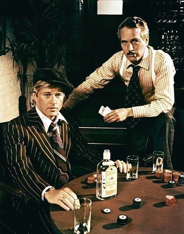 Роберт Редфорд и Пол Ньюман в «The Sting», 1973.