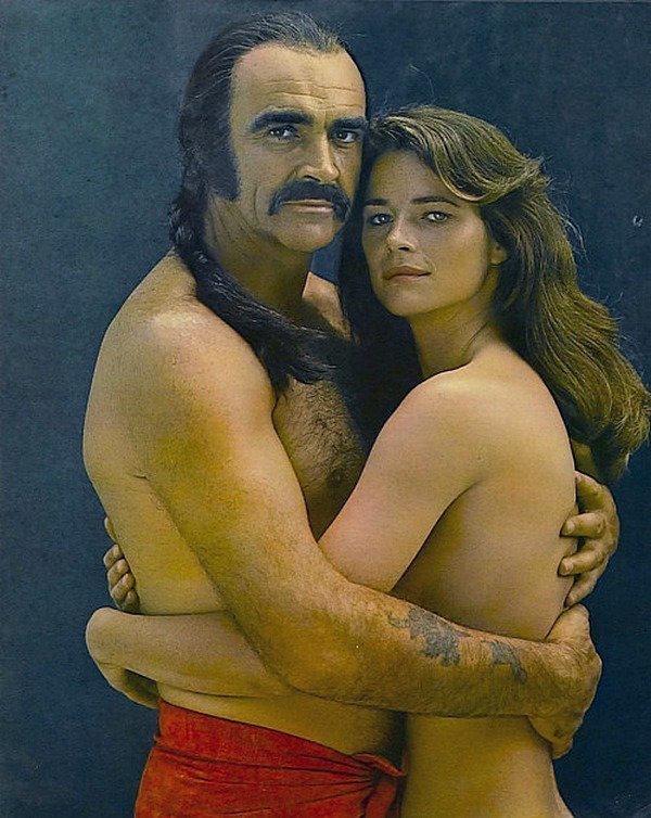 Шон Коннери и Шарлотта Рэмплинг в «Зардозе», 1974.