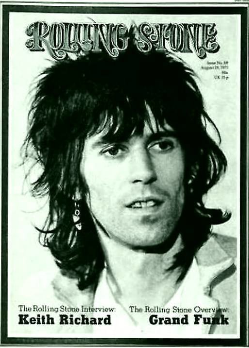 Кит Ричардс на обложке Rolling Stone , 1971.