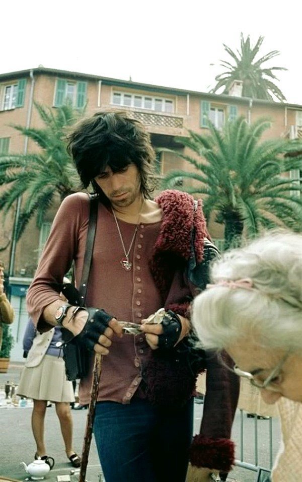 Кит Ричардс на юге Франции, 1971 год.